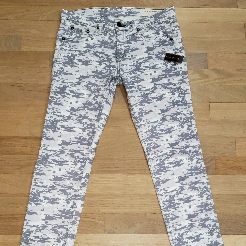 Rag and Bone White/gray jeans